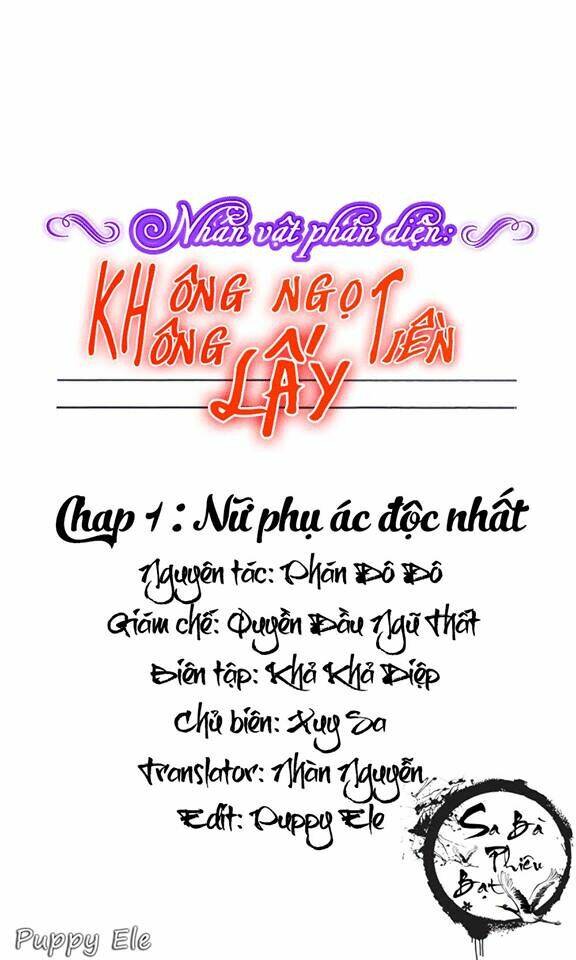 nhân vật phản diện: không ngọt không lấy tiền chapter 1.1 1