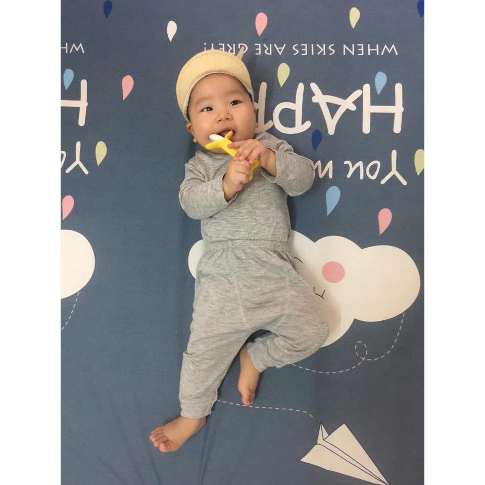Bộ dài tay noubaby chất thun petit, mềm mịn co giãn 4 chiều