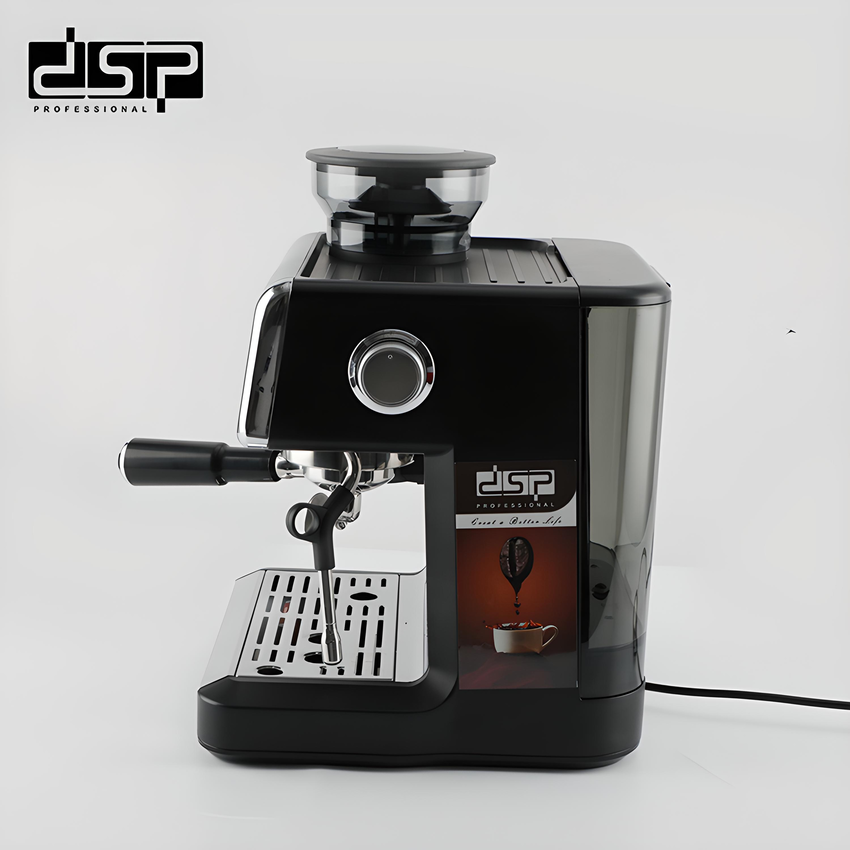 Máy pha cà phê bán tự động 4 trong 1 chuyên nghiệp Cappuccino, Espresso, Latte. Thương hiệu Nga cao cấp DSP - KA3107 - HÀNG CHÍNH HÃNG