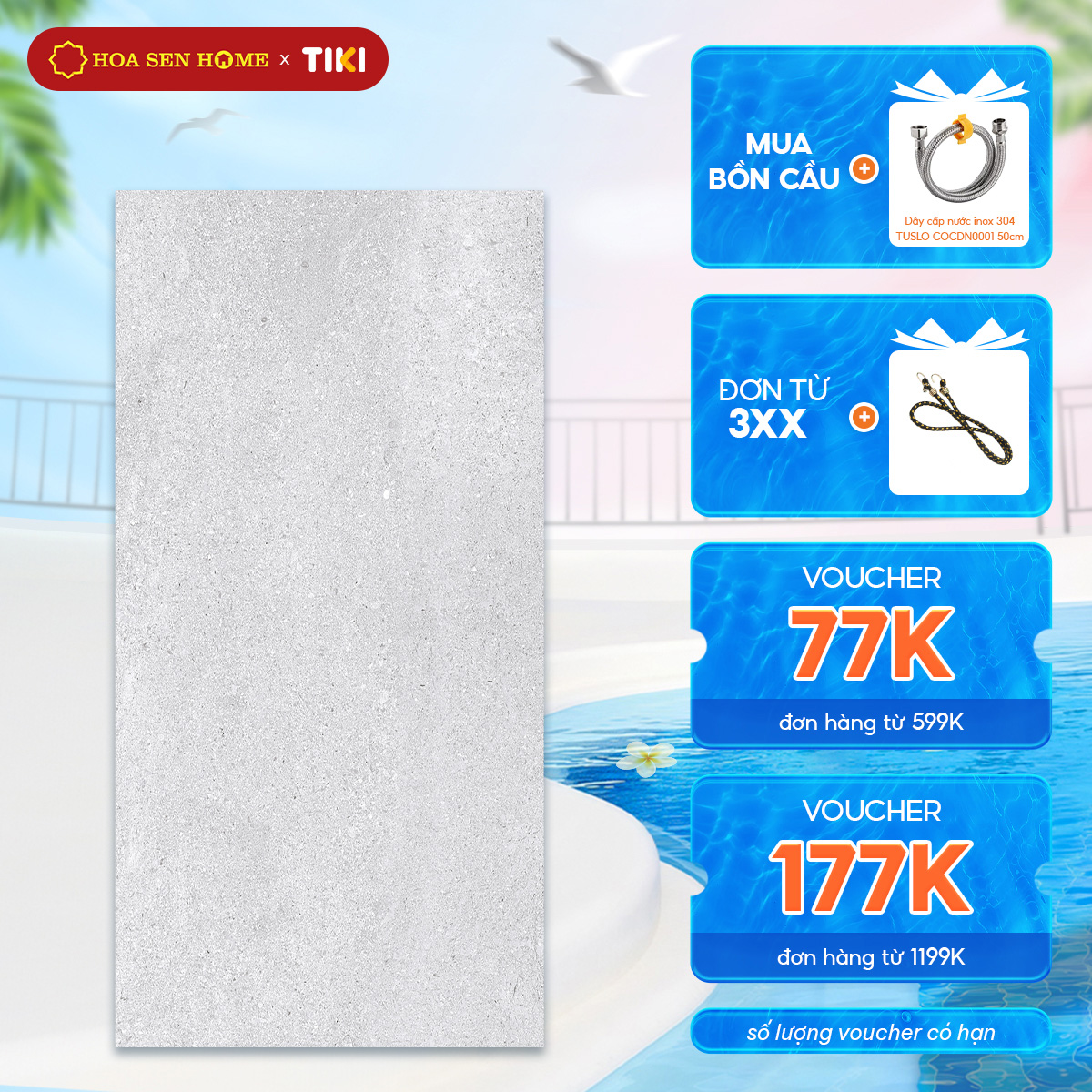 Gạch men ốp tường LUSTRA INCEF0300600008TD màu xám, họa tiết vân đá tự nhiên, chống trầy chống ẩm vượt trội, kích thước 300mmx600mm, thùng 6 viên - Hàng chính hãng