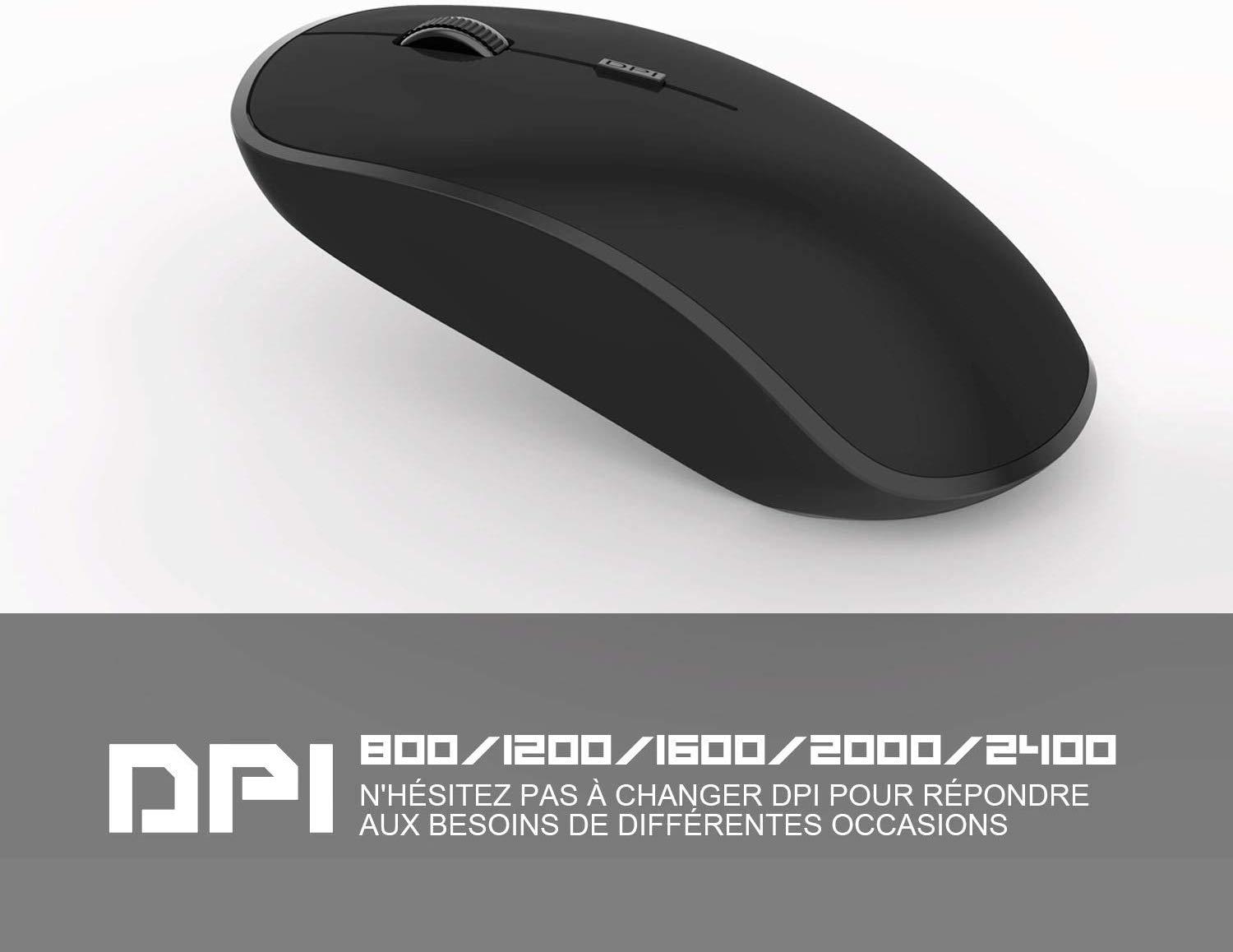 2.4G Không Dây Sạc Chuột Di Động Cực Chất Silent Chuột USB Thu, cho Máy Tính Để Bàn Laptop Notebook