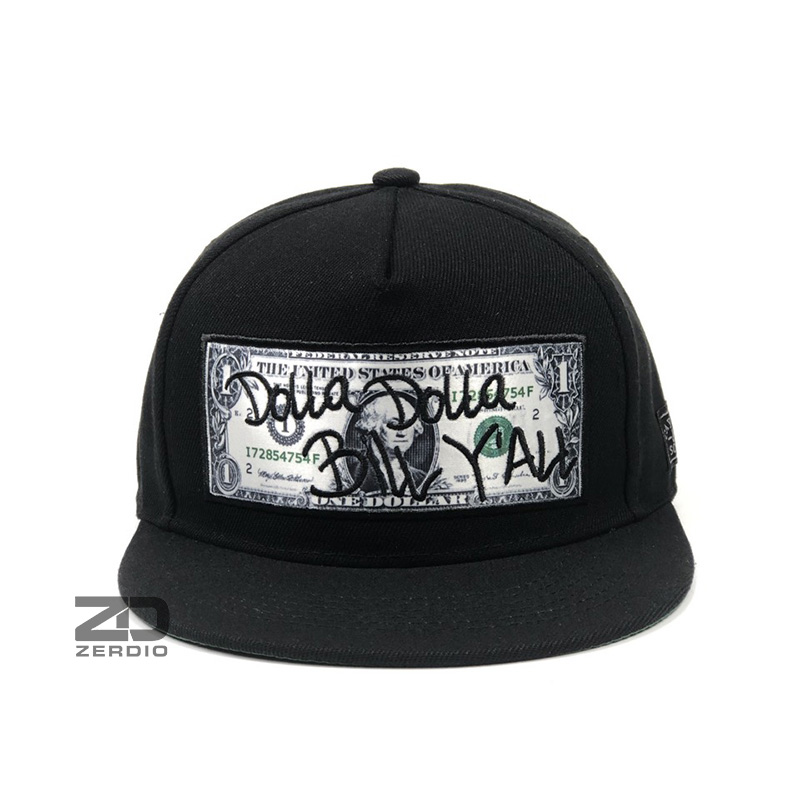 Mũ snapback hiphop, Nón nam cao cấp DOLLA  mã SN66 màu đen phong cách cá tính