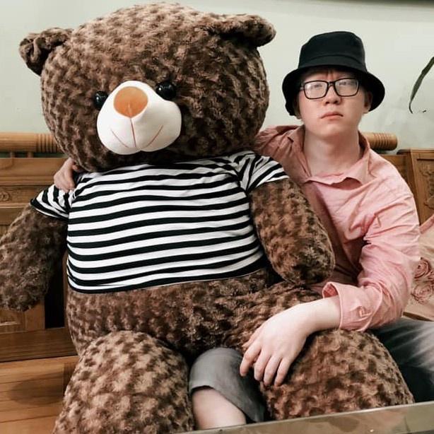 Gấu Bông Teddy 1M8 Gấu Bông To Khổng Lồ Siêu Cute Dễ Thương Vải Lông Xù Cao Cấp Đàn Hồi Đa Chiều Làm Quà Tặng Sinh Nhật