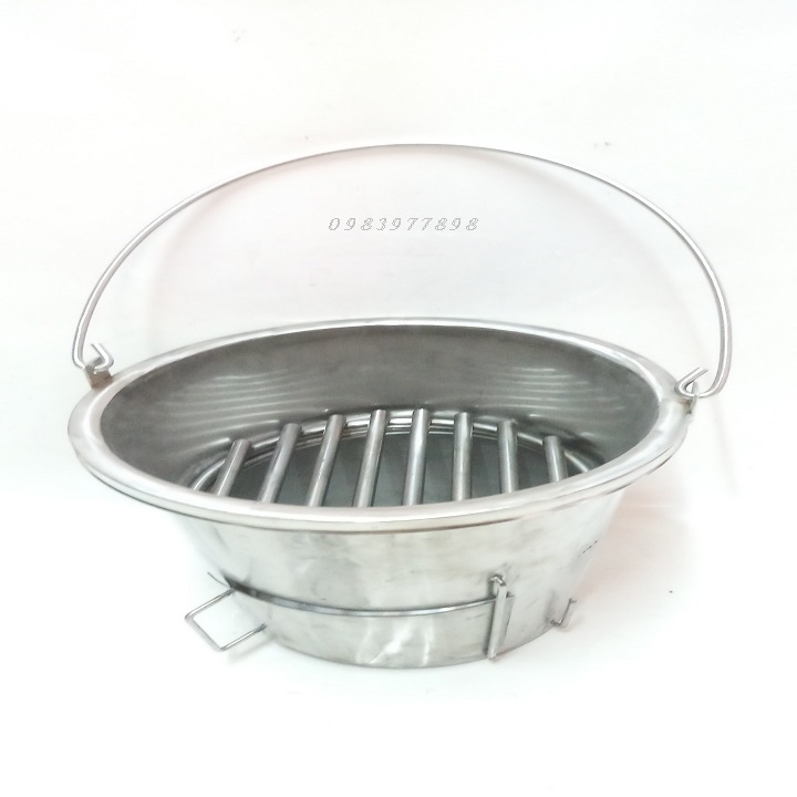 HỌNG LÒ INOX 304 ĐỰNG THAN QUAY GÀ VỊT,HEO.