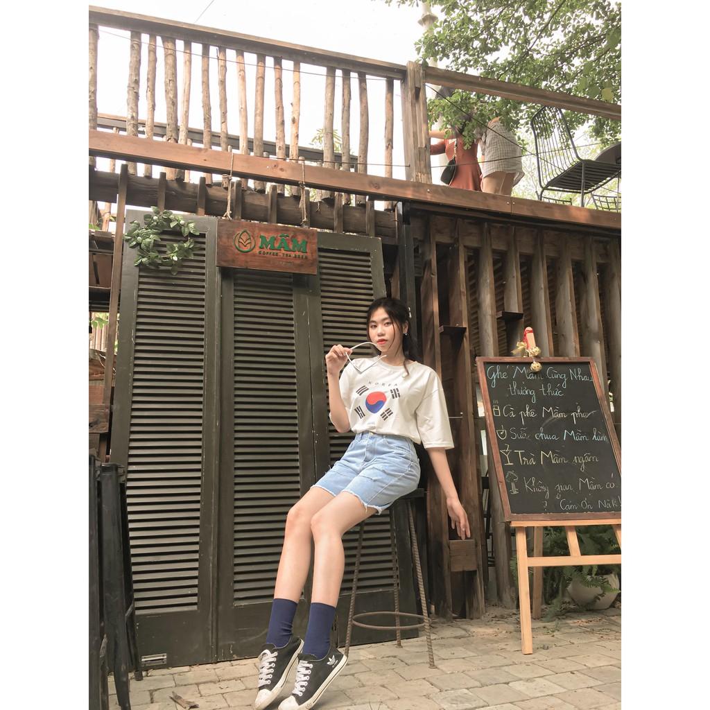 Áo Thun Unisex Cờ Hàn - HÌNH CHỤP THẬT