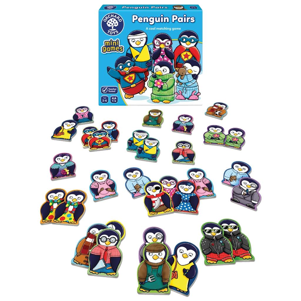 Trò chơi trí tuệ Penguin Pairs Orchard Toys giúp trẻ phát triển kỹ năng quan sát và khả năng ghi nhớ