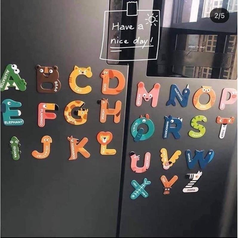 Bảng chữ cái tiếng anh và bảng số nam châm  cho bé Mideer Letter Magnets - Number Magnets, Đồ chơi giáo dục cho bé 1 2 3