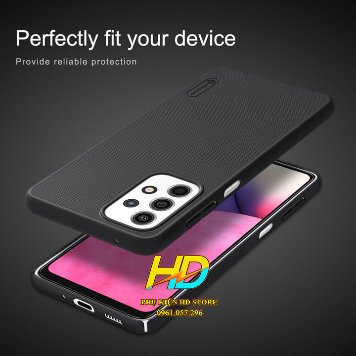 Ốp Lưng Chính Hãng Nillkin Dành Cho Samsung A13 4G Dạng Sần , Không Bám Vân Tay, Không Trơn Trượt - Hàng Chính Hãng