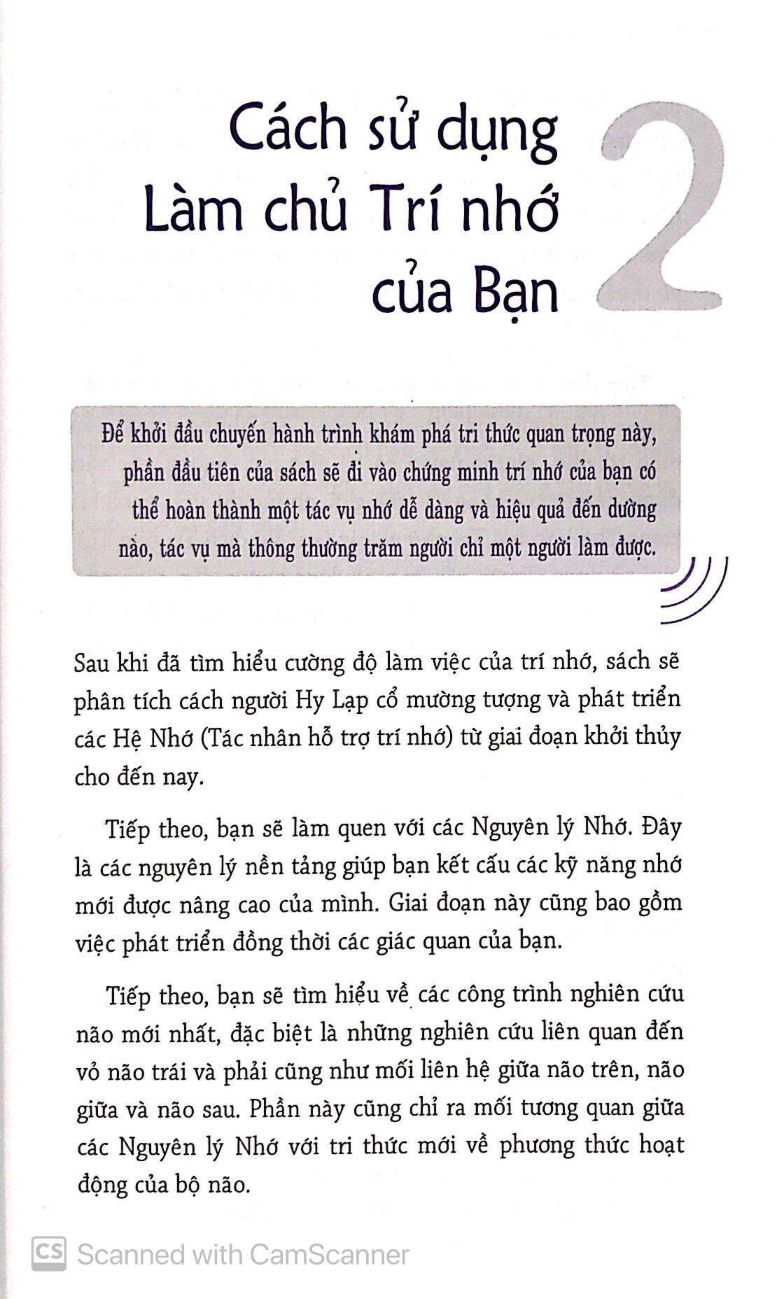 Làm Chủ Trí Nhớ Của Bạn (Tái Bản 2019)