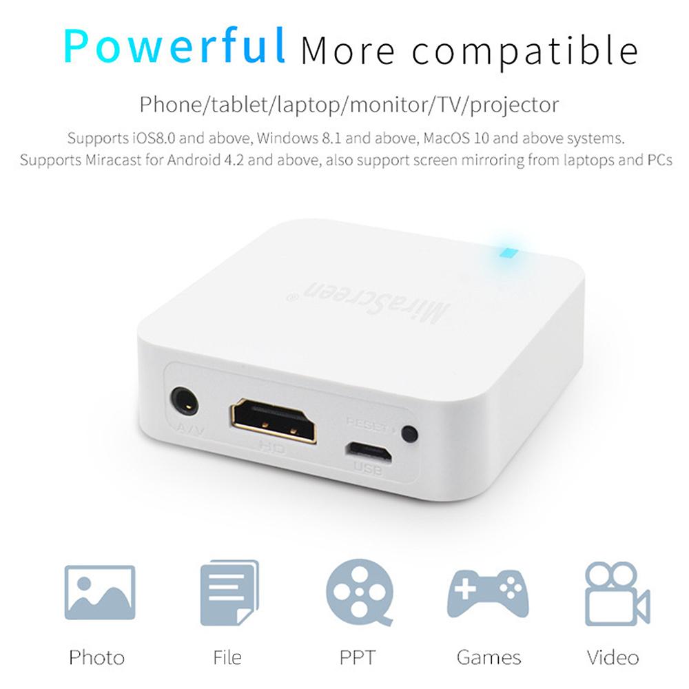 X7 AV+HD Vehicle-mounted WiFi Display Dongle Support AV HD Output 1080P Resolution Stable Transmission Wide Compatibility