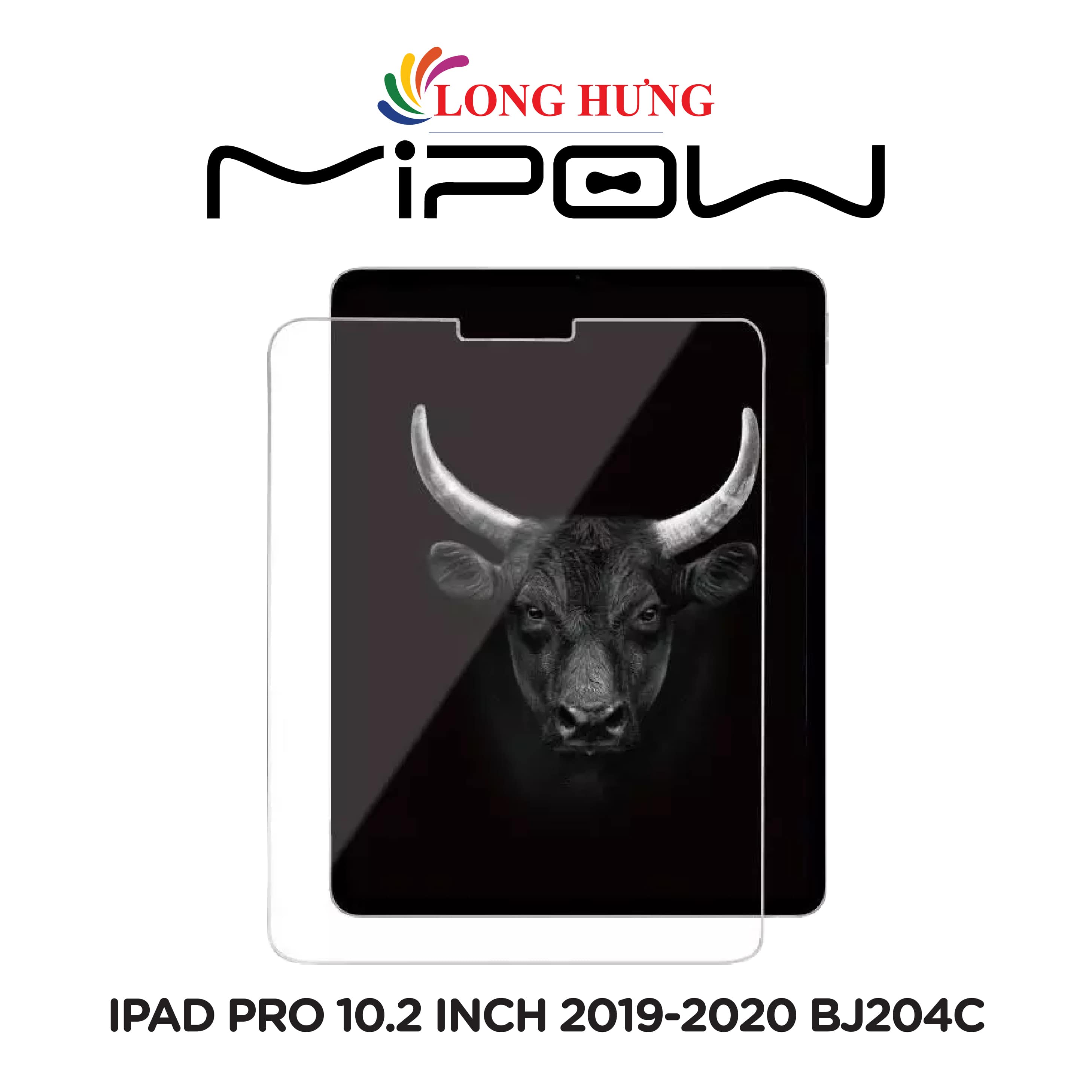 Dán màn hình cường lực MiPow Kingbull HD Premium 2.5D iP Pro 10.2/11/12.9 inch - Hàng chính hãng