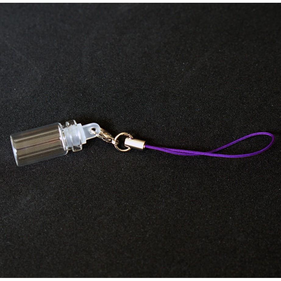 Lọ thủy tinh mini 1ml nút nhựa cho các bạn làm đồ trang trí, móc chìa khóa, đựng thuốc bột