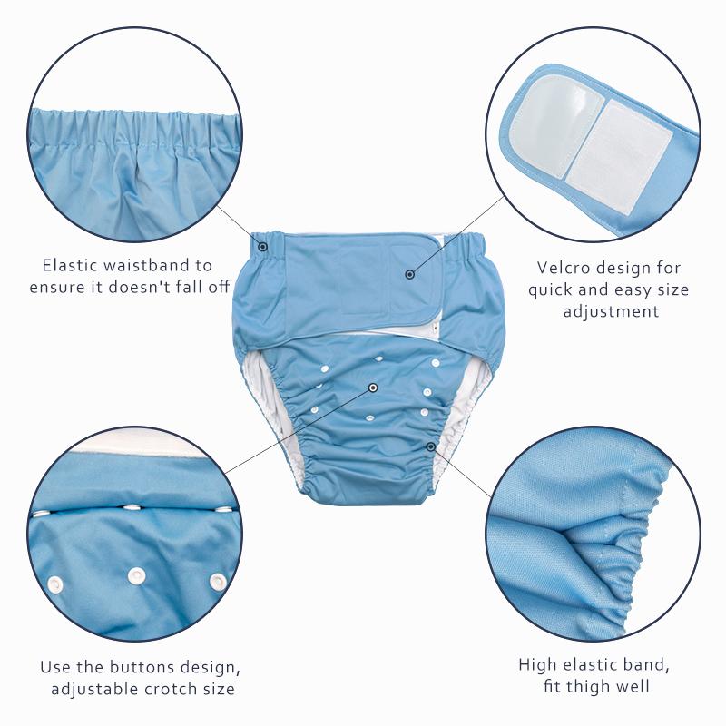 Người Lớn Vải Lót Thân Thiện Với Môi Trường Sinh Thái Tã Với Lắp Có Thể Giặt Tã Lót Có Thể Tái Sử Dụng Tã Cho Quần Người Lớn