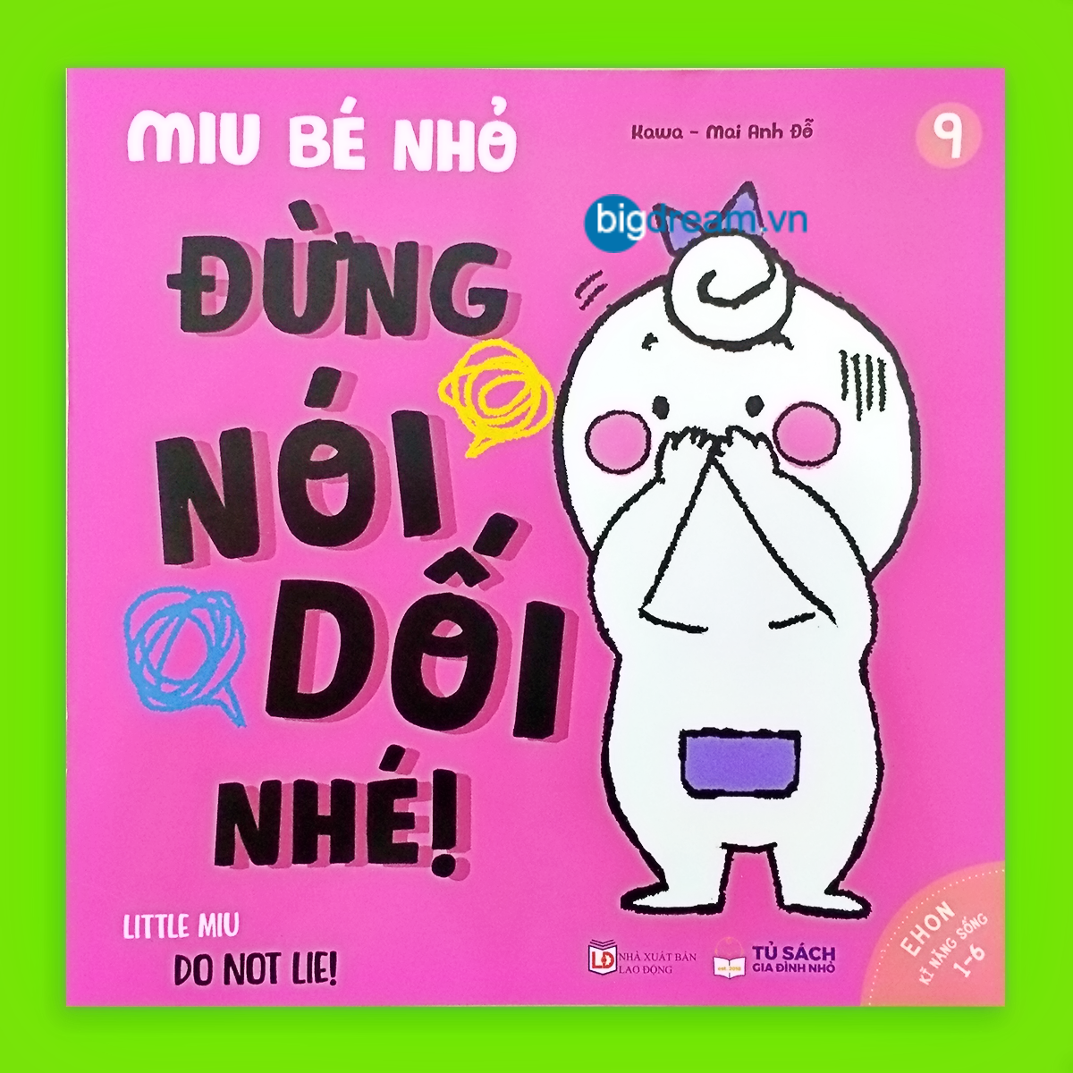 BẢN MỚI SONG NGỮ Miu Bé Nhỏ Phần 2 - Ehon Kĩ Năng Sống Cho Bé 1-6 Tuổi Miu miu tự lập hiểu chuyện