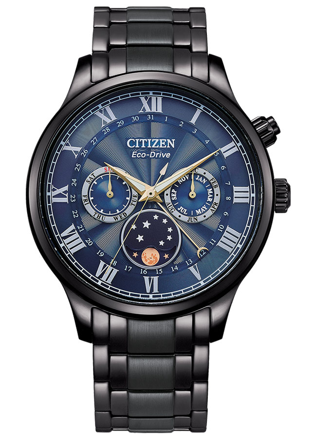 Đồng Hồ Nam Citizen Dây Kim Loại Máy Eco-Drive AP1055-87L - Mặt Xanh (Sapphire)