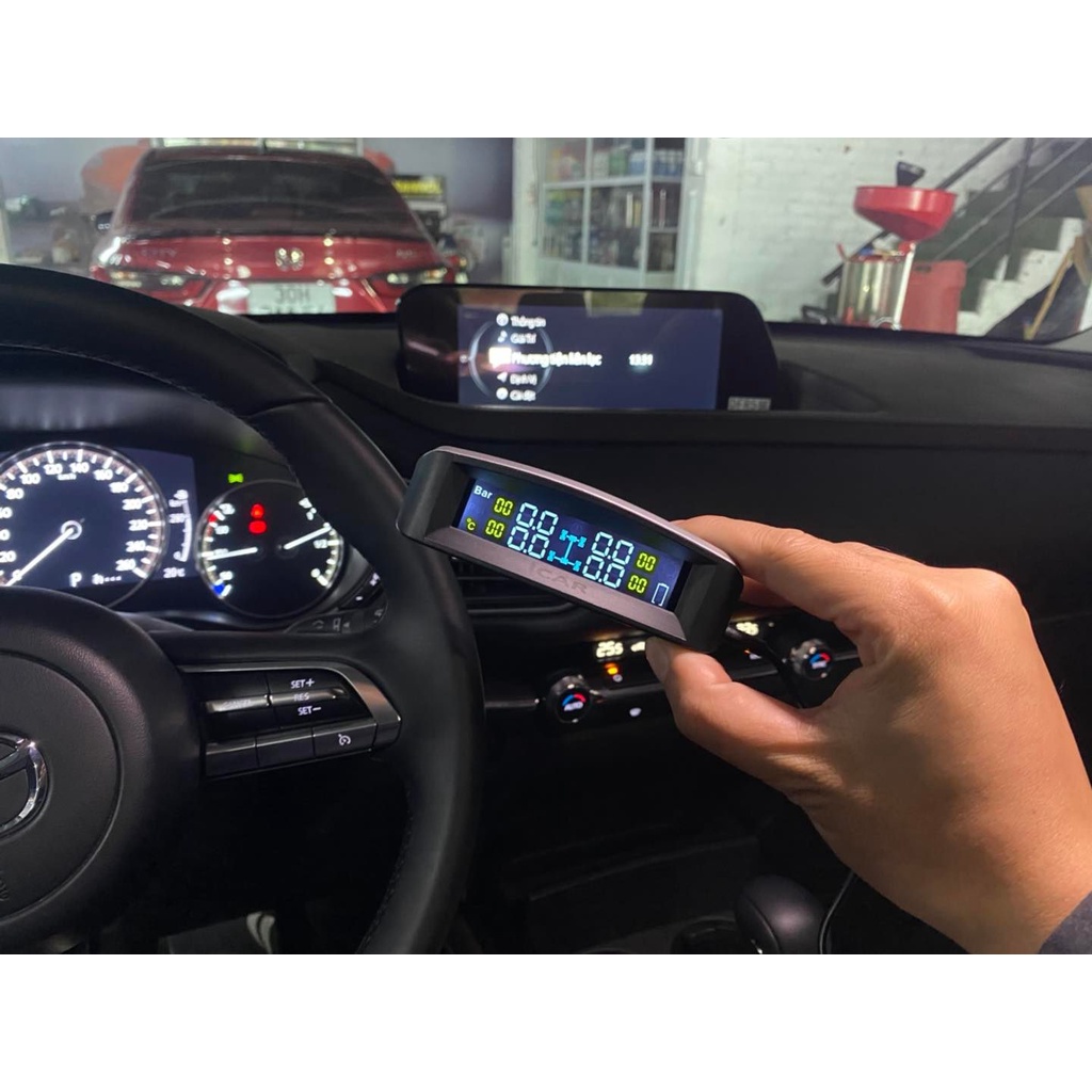 Cảm Biến Áp Suất Lốp ICAR TN405 Tích Hợp Lên Màn Hình Mini Đặt Taplo - Phù Hợp Tất Cả Dòng Xe