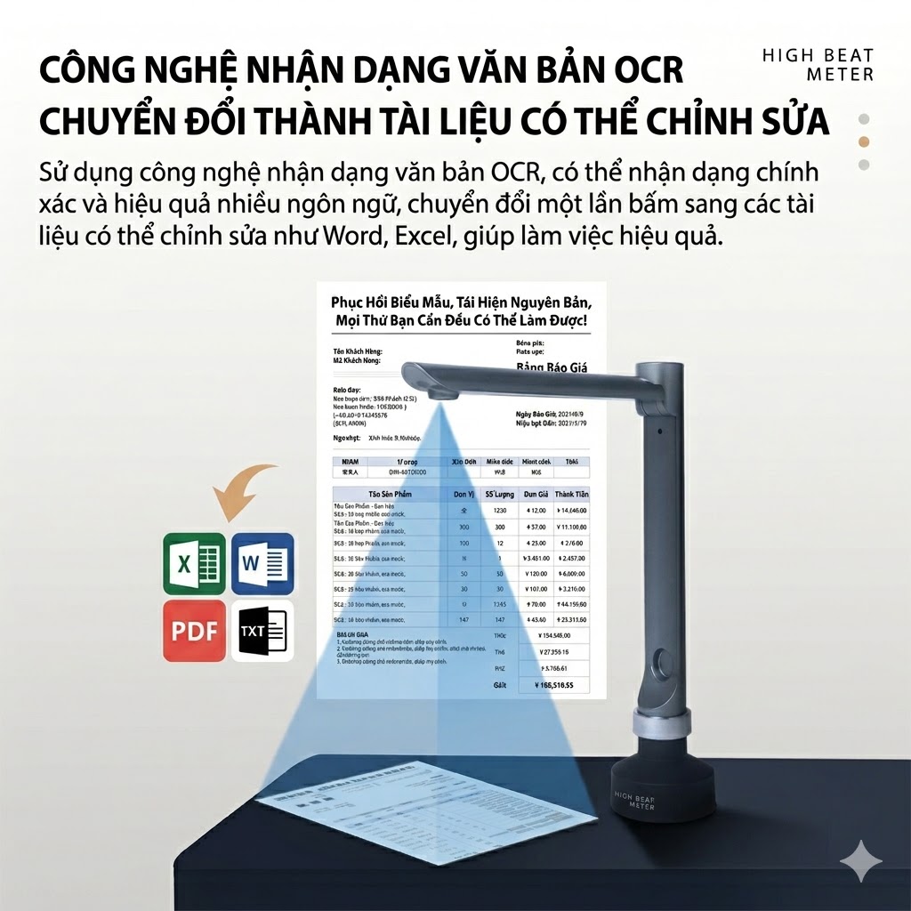 Máy Scan Màu, Scan Tài Liệu A4/A5/A6/A7 JS500 - Hàng Nhập Khẩu