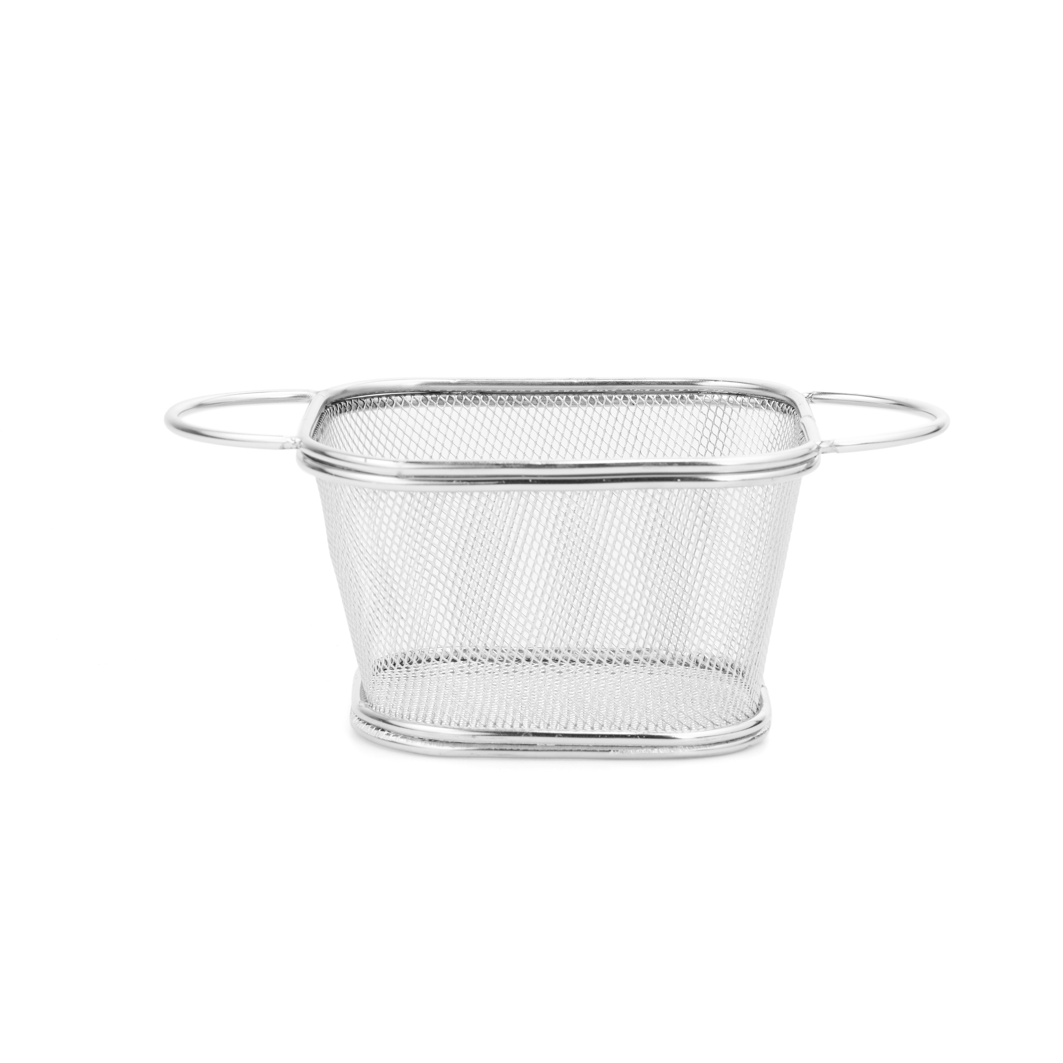 Rổ đựng đồ chiên, nhúng bằng thép không gỉ 304 - có 2 kiểu tay cầm