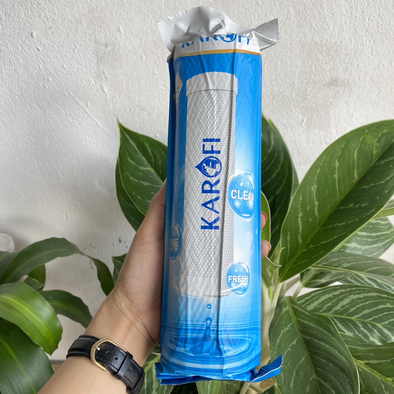 Lõi lọc số 2 Karofi CTO dang than lưới dùng cho máy lọc nước