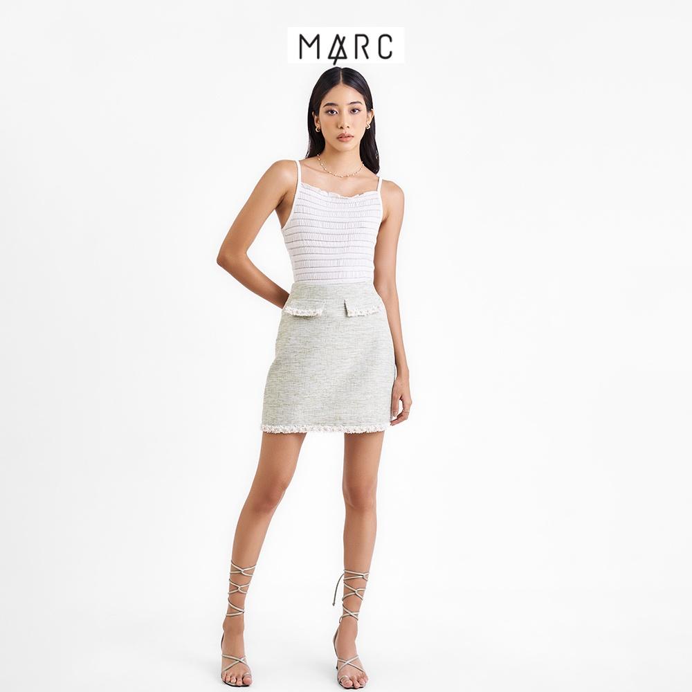 Áo 2 dây nữ MARC FASHION thun form ôm cuốn biên cổ và lai FALT093522