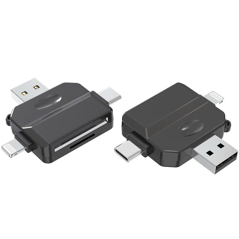 Đầu đọc thẻ nhớ SD, TF chân Type C, USB , IOS - Hàng Nhập Khẩu
