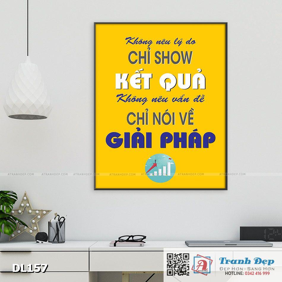 Tranh động lực trang trí văn phòng làm việc - Không nêu lý do - chỉ show kết quả - DL157