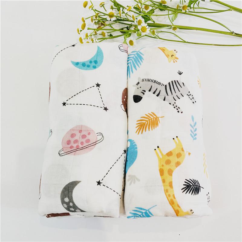 2 cái/cặp bé chăn Cotton Muslin Đầm chăn chất lượng tốt hơn Aden Anais tắm Bộ Chăn Trẻ Sơ Sinh Bọc
