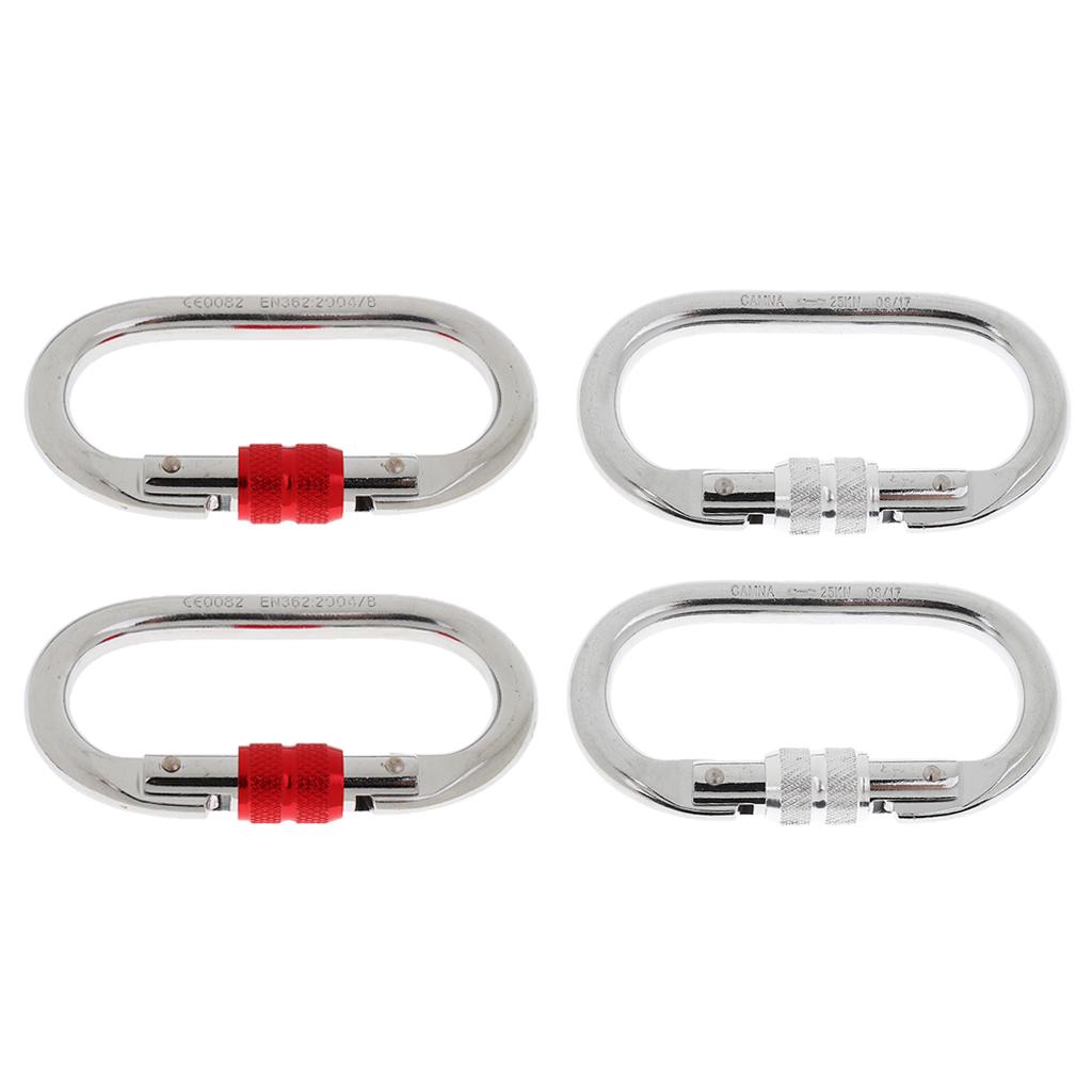 2 Mảnh 25KN Vítgate Khóa đá Leo Núi Leo Núi Carabiner