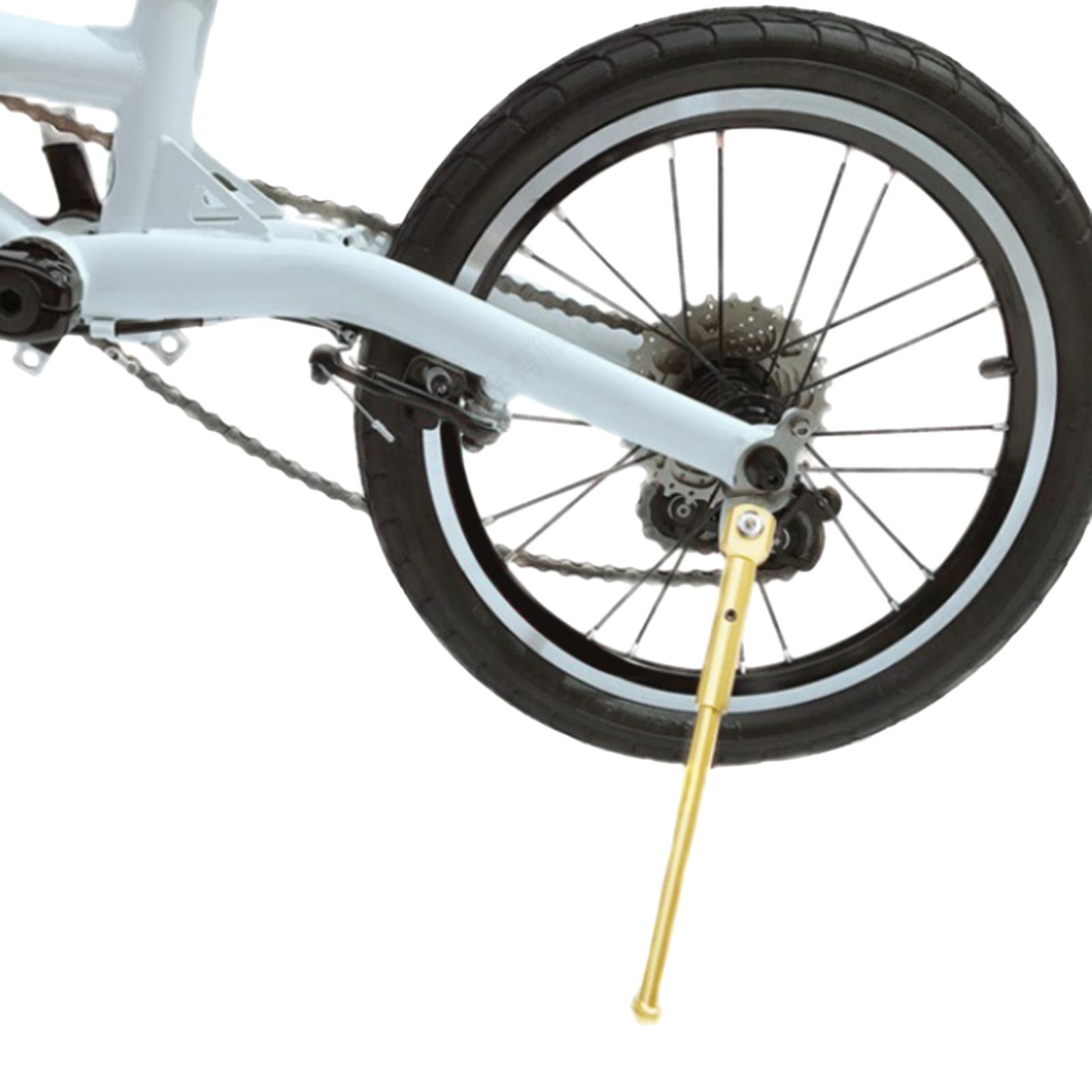 Bike Kickstand, 16'' Folding Bicycle Stand Support Rack, Child Bicycle Kickstand Single-Side Rear Parking Stand Support Rack