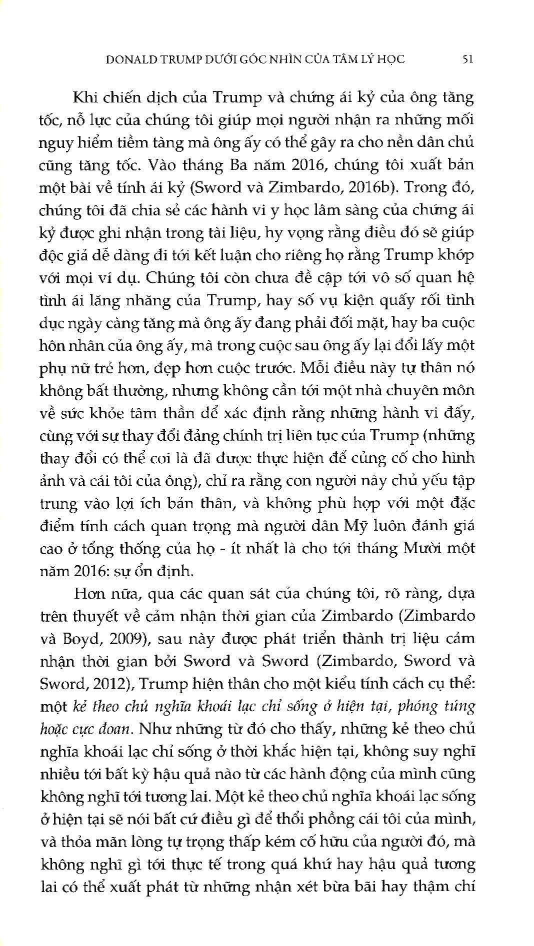 Sách Donald Trump Dưới Góc Nhìn Của Tâm Lý Học