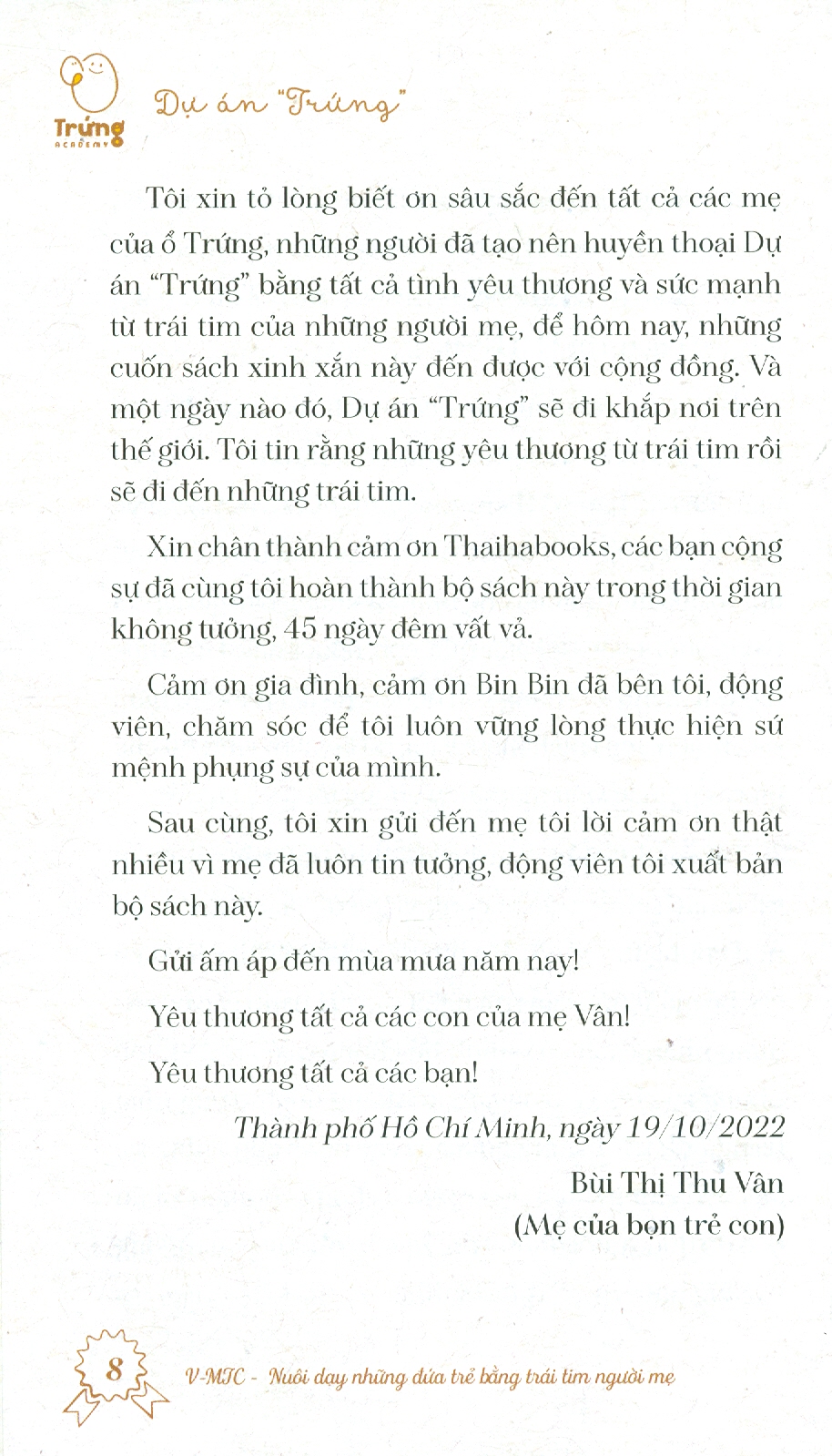 Dự Án Trứng - Tập 3: Lớp Trứng Gà 1 (3-4 tuổi)