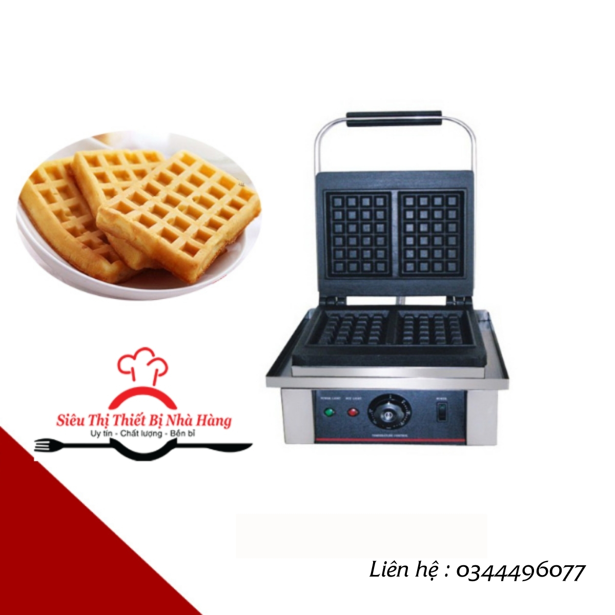 Máy làm bánh waffle vuông giá rẻ chất lượng