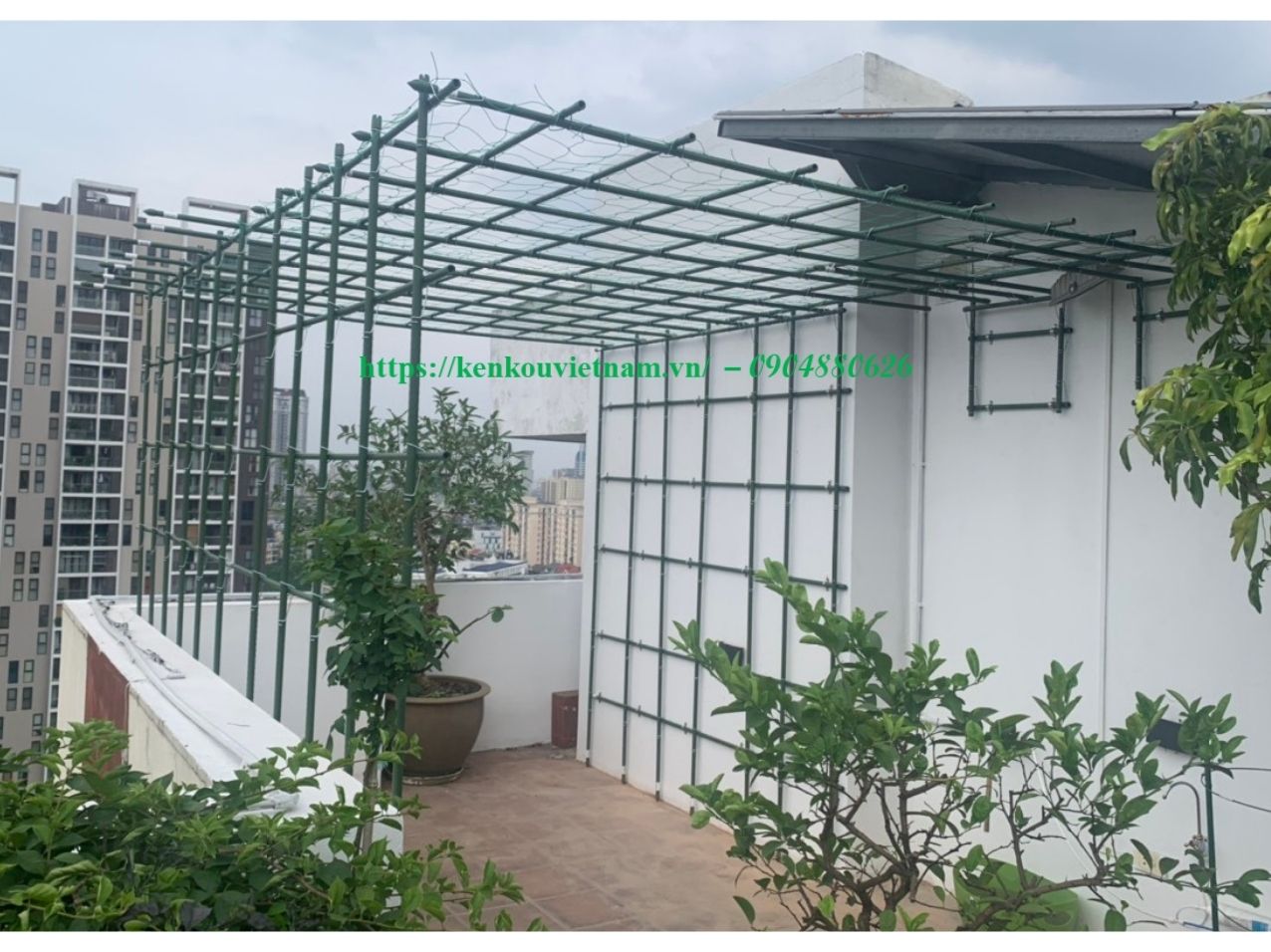 Thanh làm giàn D8mm x 75cm Hàng Chính Hãng DAIM Nhật Bản, lõi thép bọc nhựa, làm giàn cây leo