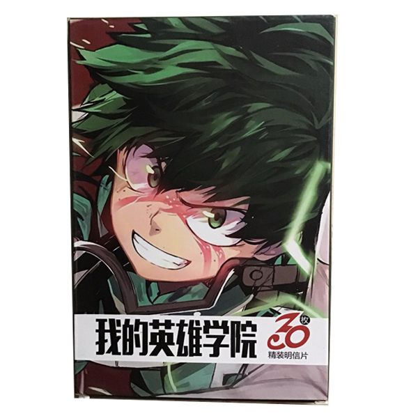 Hộp Postcard anime Boku Hero Academia Học Viện Anh Hùng 30 tấm