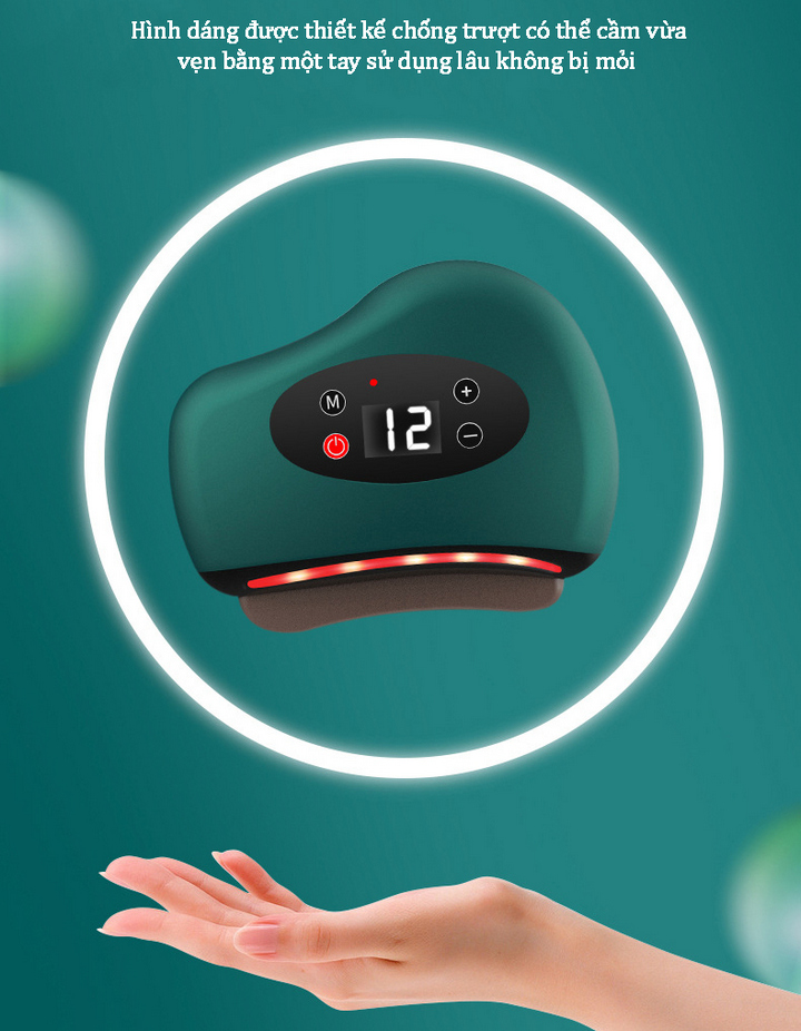 Máy Massage Chăm Sóc Da Thông Minh, Tác Dụng Cạo Gió Chống Lão Hóa Vline Facial Care - Home and Garden