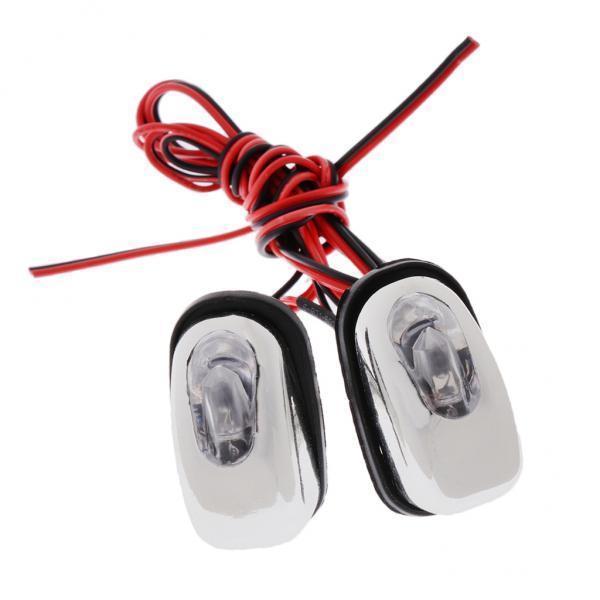 2-5pack Pair Car Hood Windshield Spray Nozzle Wiper Washer With LED Light