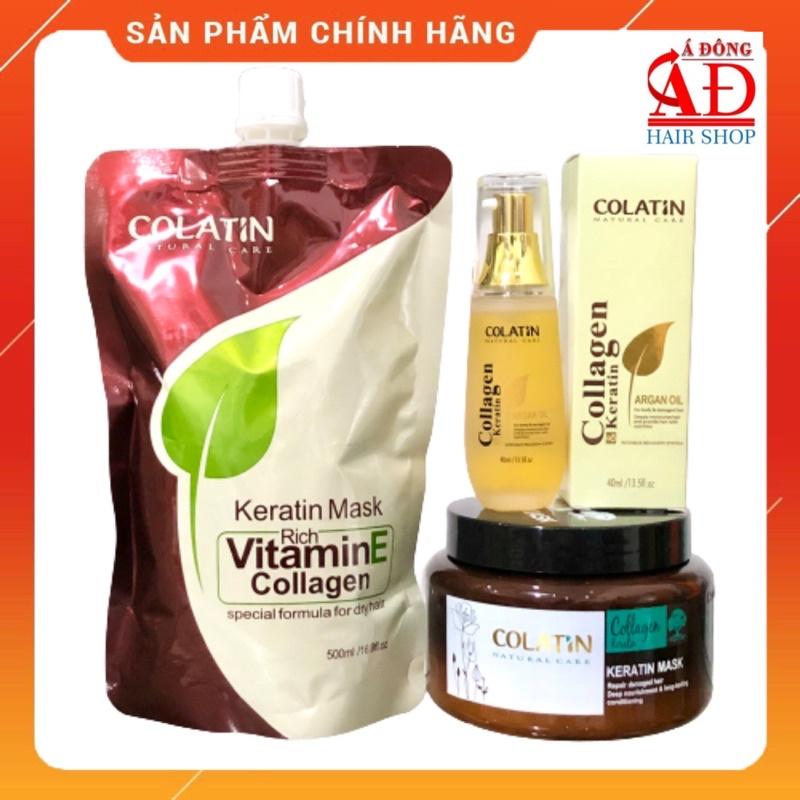 DẦU GỘI XẢ Ủ DƯỠNG TÓC COLATIN TINH CHẤT TƠ TẰM CHÍNH HÃNG CTY XUÂN THÌ