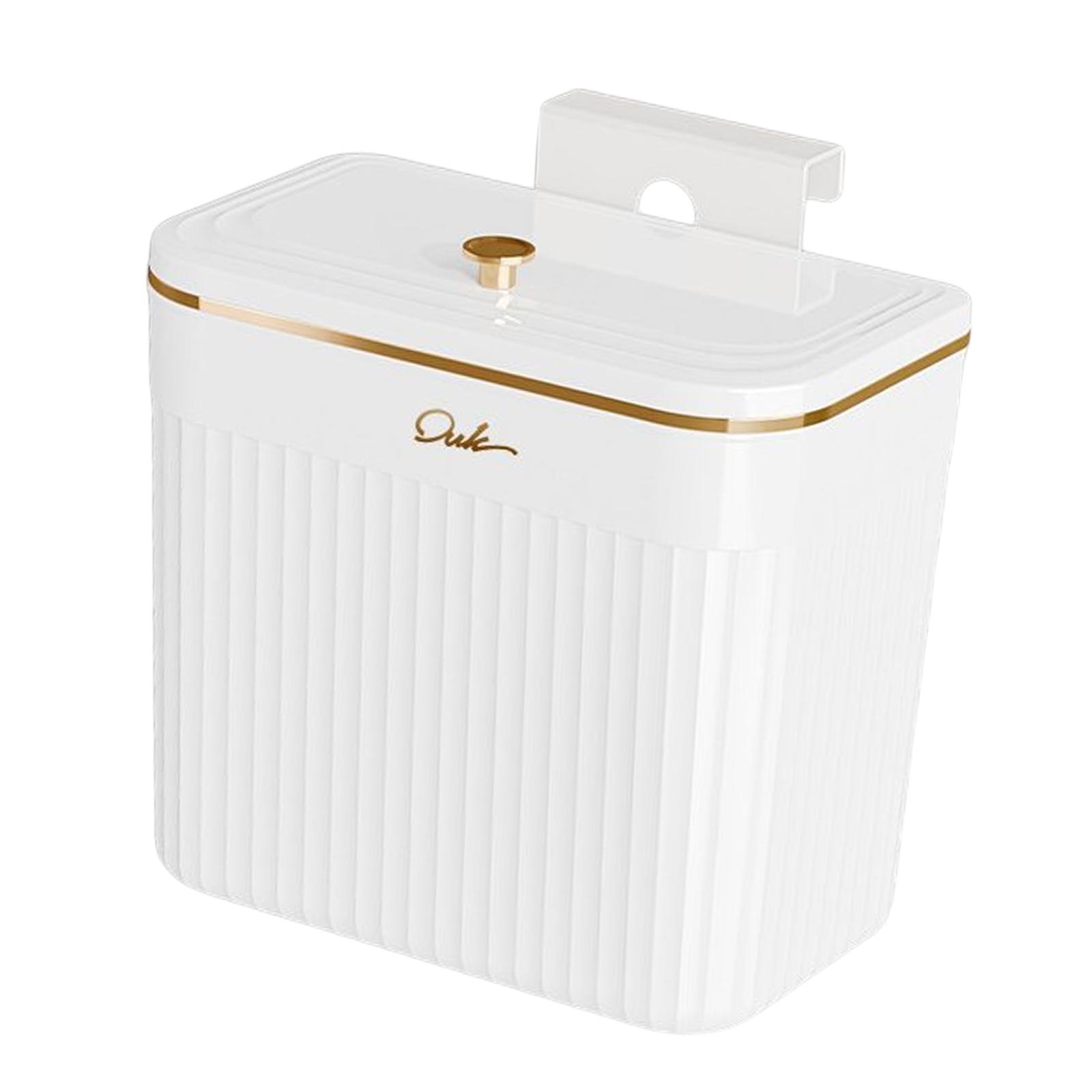 Trash Can Indoor Wall Door Bathroom Wall Mounted Kitchen Counter Compost Bin