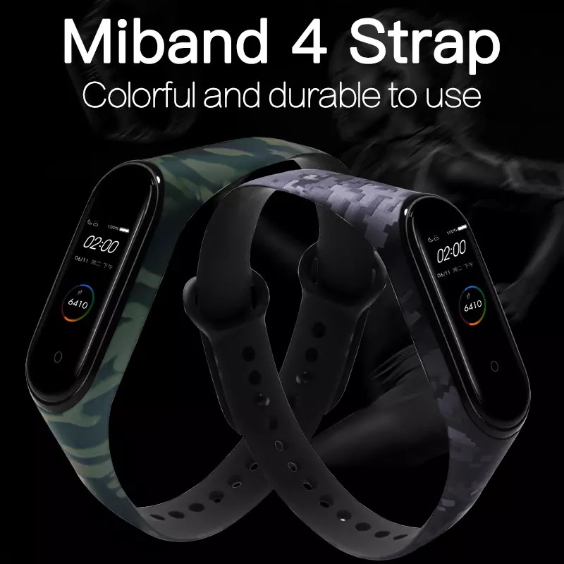 Dây đeo thay thế cho Xiaomi Miband 4 Camo rằn ri