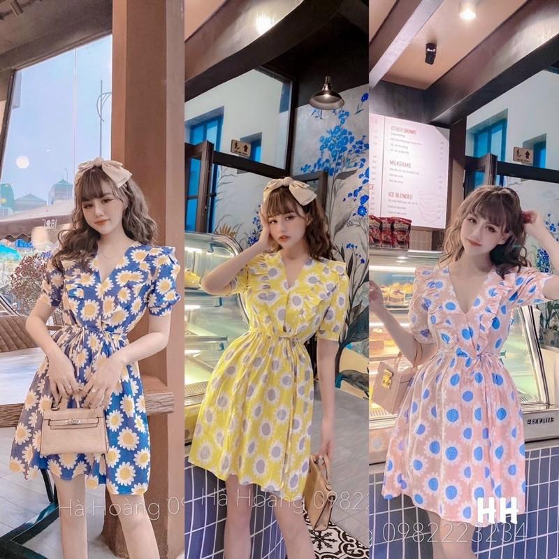 Vải thô cotton hoa hướng dương mặt trời mịn mát