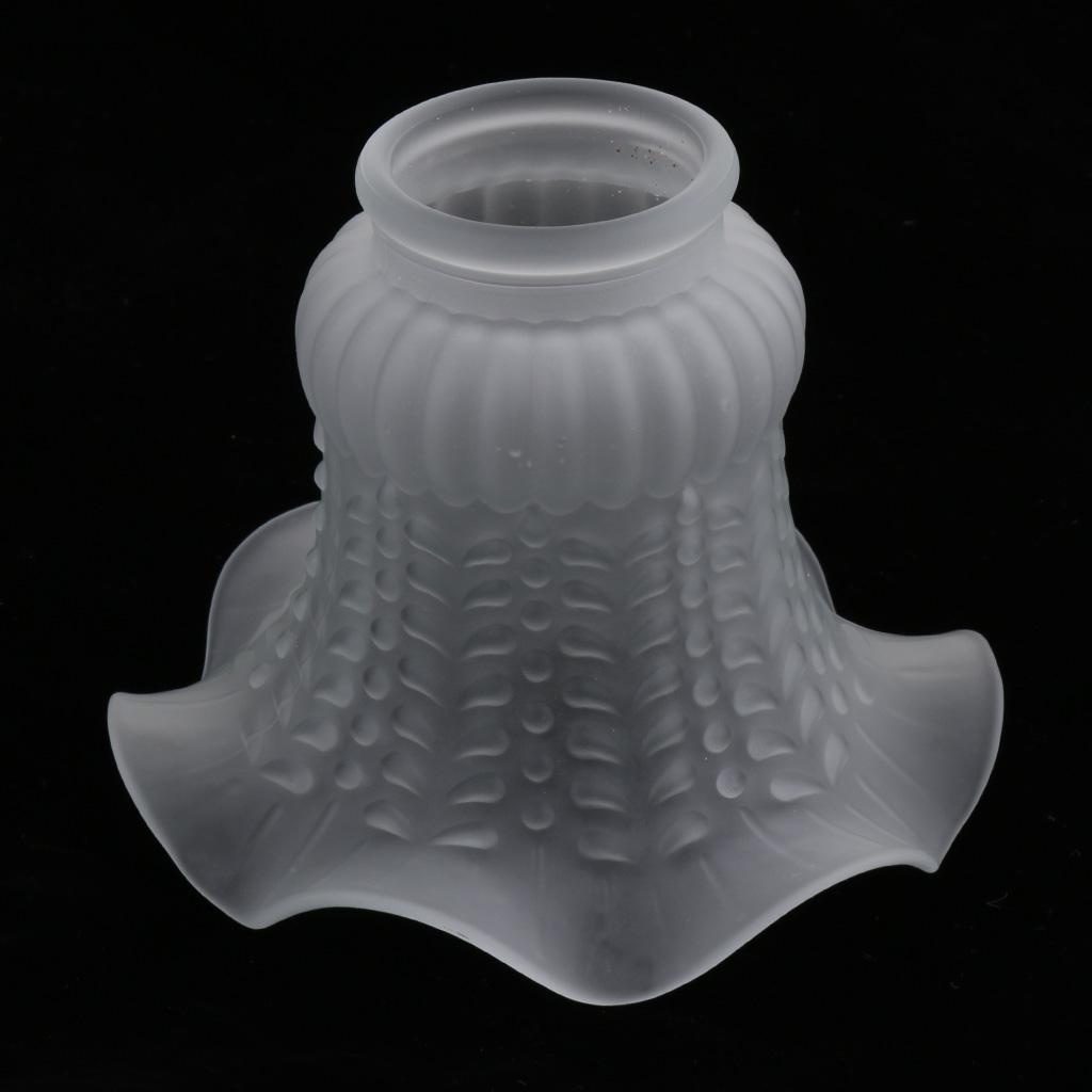 3pcs Replacement Ceiling Fan Chandelier Wall Light Frosted Clear Glass Shade