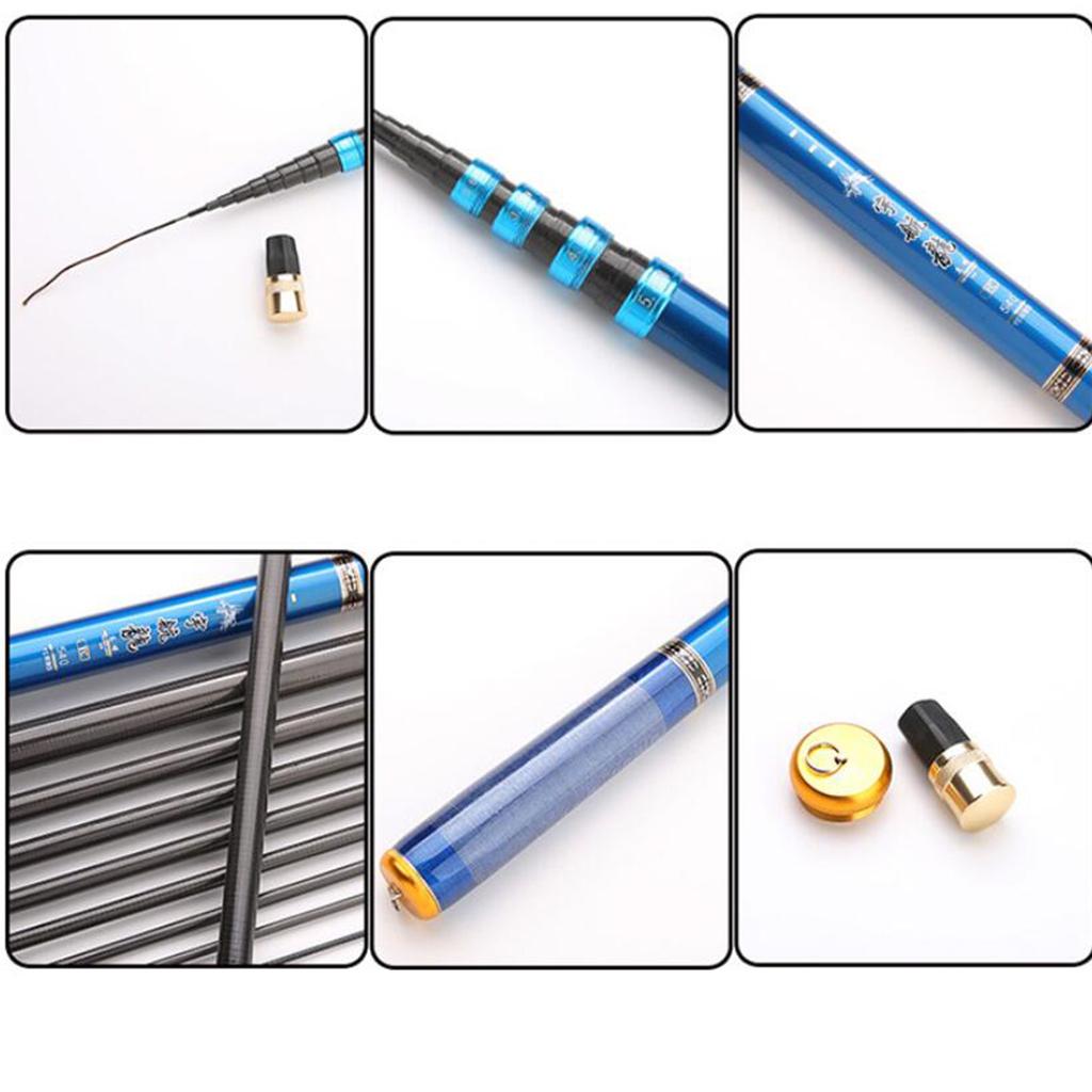 3.6m/4.5m/5.4m/6.3m Telescopic Fishing Rods Fishing Pole