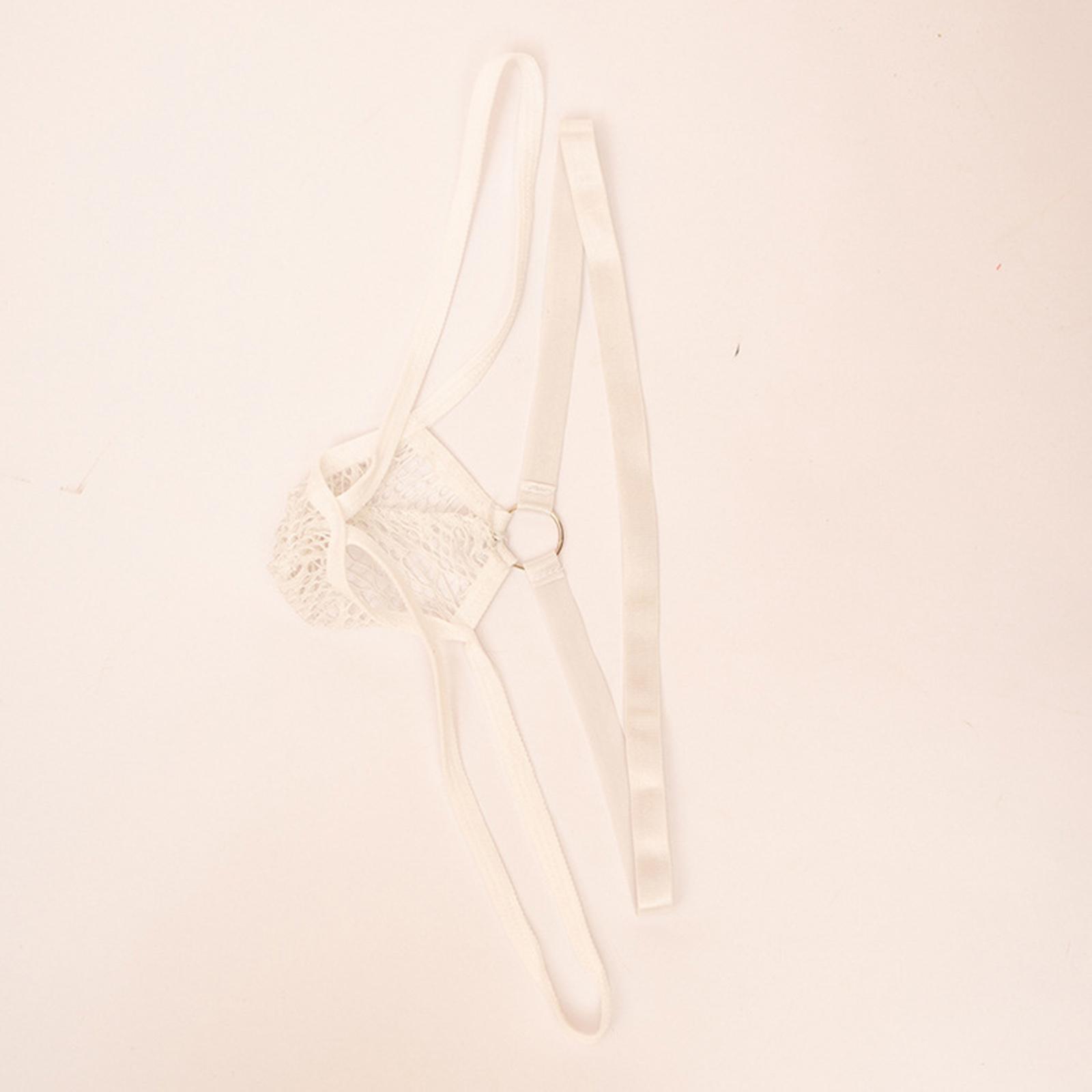 Men's G-String Thongs Underwear Gay Lingerie T-Back Bikini Bulge Pouch Transparent