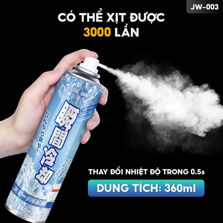 Chai Xịt Làm Mát Mini Dung Tích 360ml Lắc Đều Trước Khi Sử Dụng JW-003