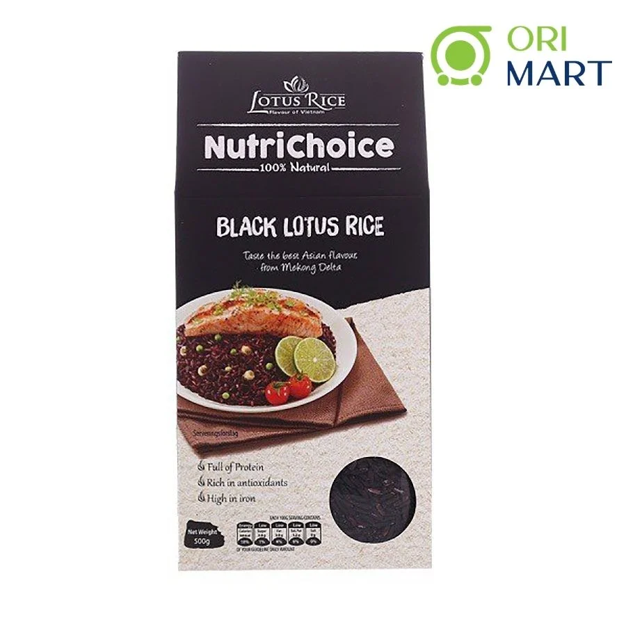 Gạo Lứt Tím Than Hữu Cơ NutriChoice Gói 500g Thơm Ngon Giàu Dinh Dưỡng ORIMART