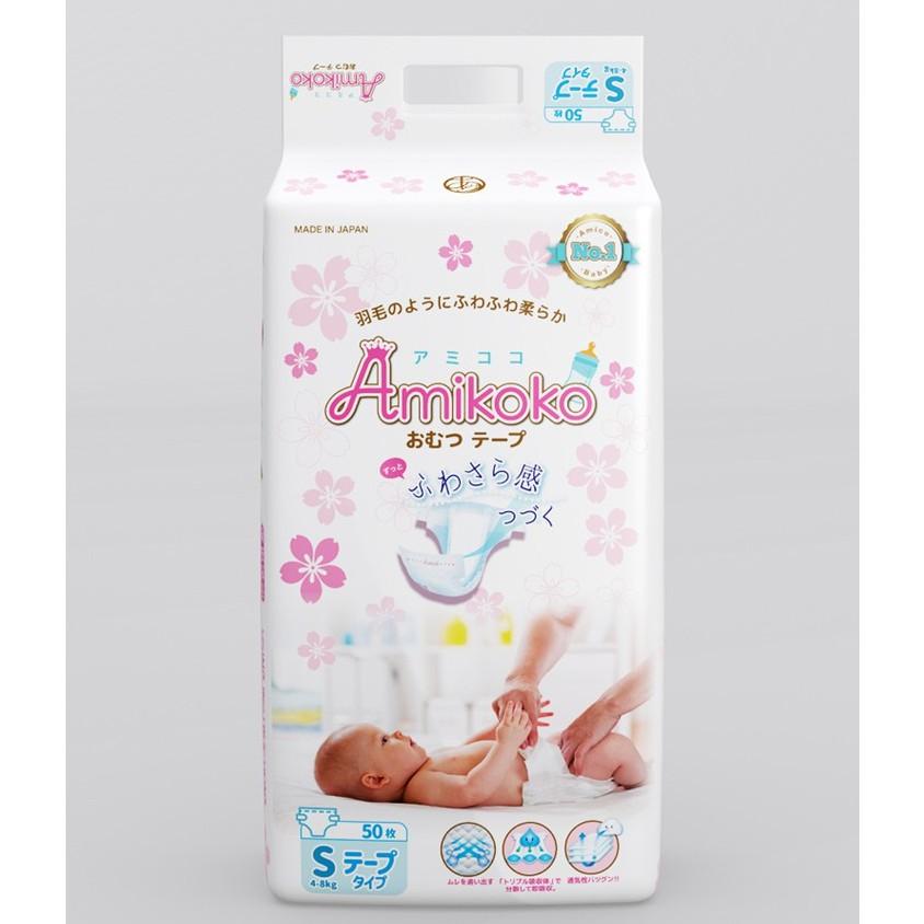 Bỉm - Tã dán Amikoko  size S 50