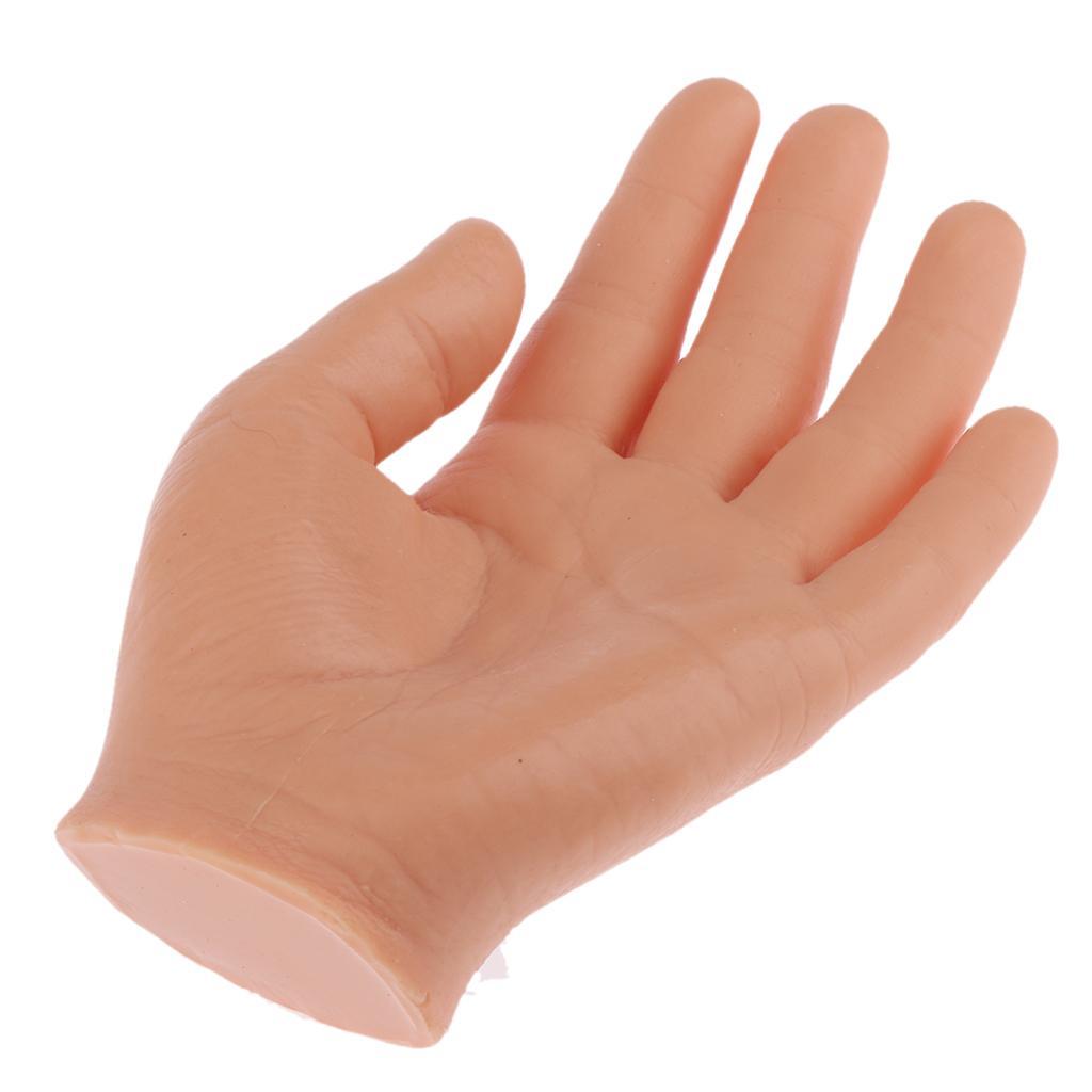 Tattoo Nail Tip Permanent Makeup Silicone Training Practice Fake Skin Hand