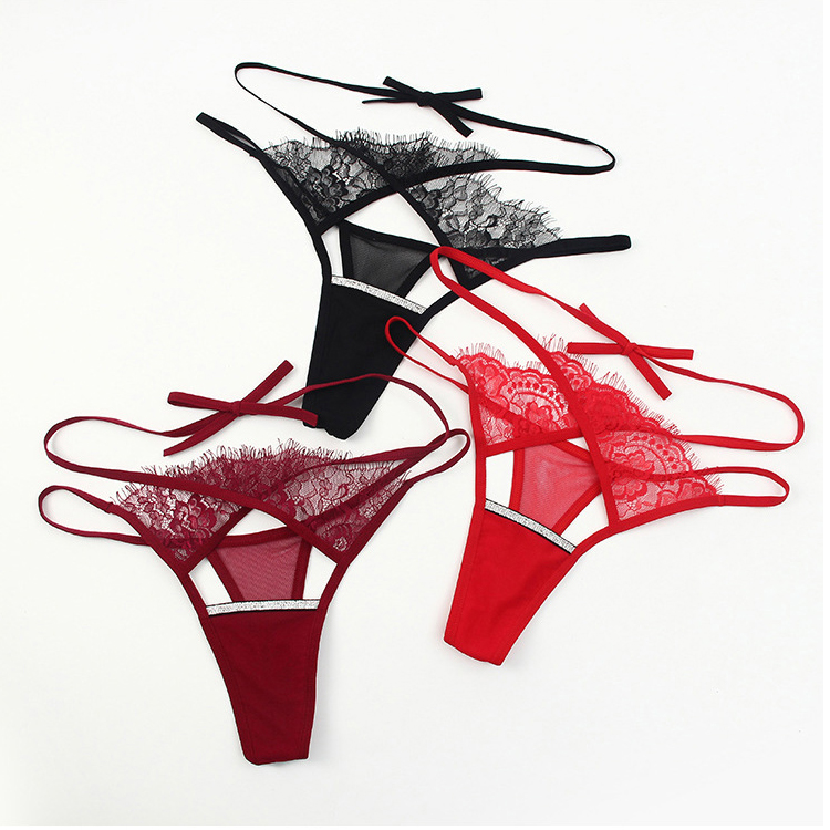 Quần lót ren nữ sexy buộc dây eo chéo