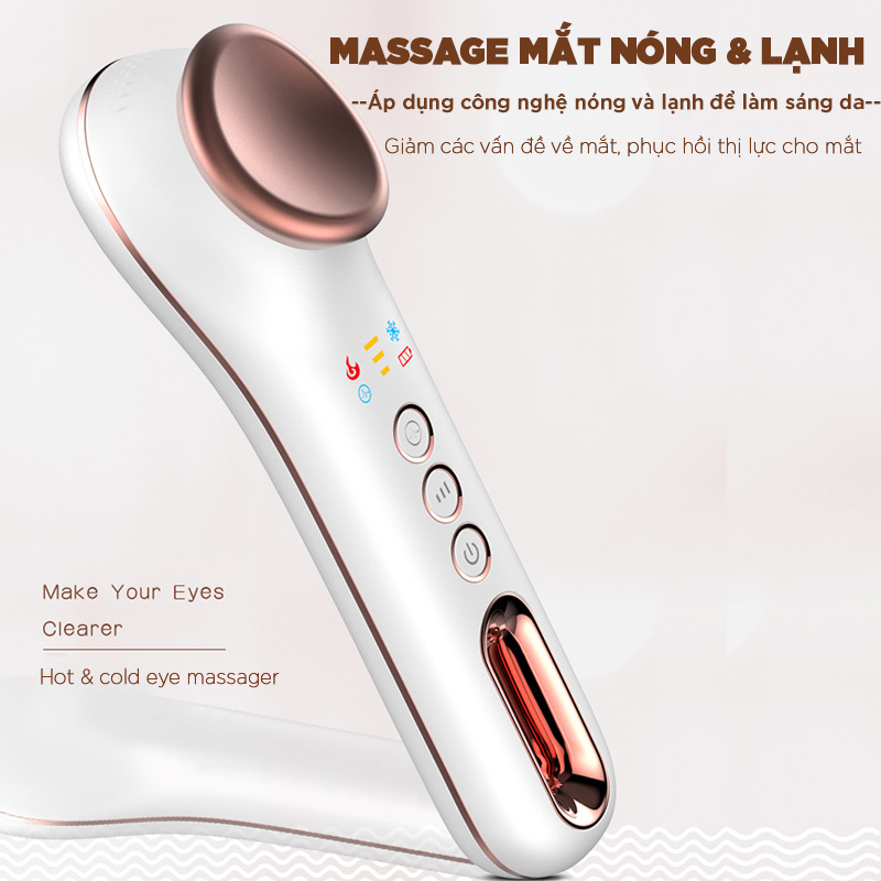 Máy Massage Mắt Nóng Lạnh MSY-E001, Mát Xa Thâm Quầng, Nếp Nhăn, Bọng Mắt