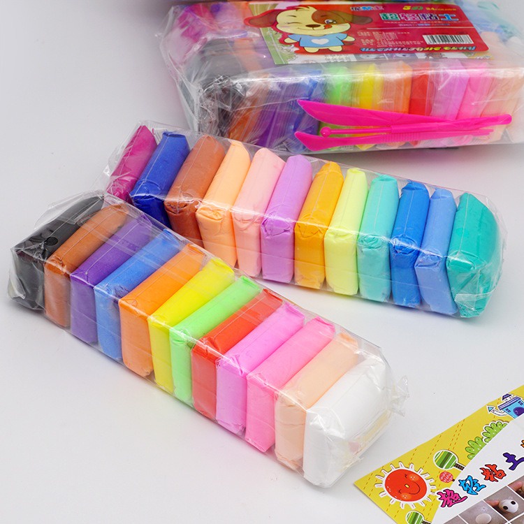 COMBO 12 BỊCH ĐẤT SÉT NHIỀU MÀU AN TOÀN NẶN HÌNH CHO BÉ - HN